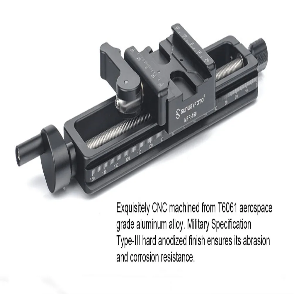 

SunwayFoto MFR-150 макро фокусировочная направляющая, грузоподъемность 15 фунтов