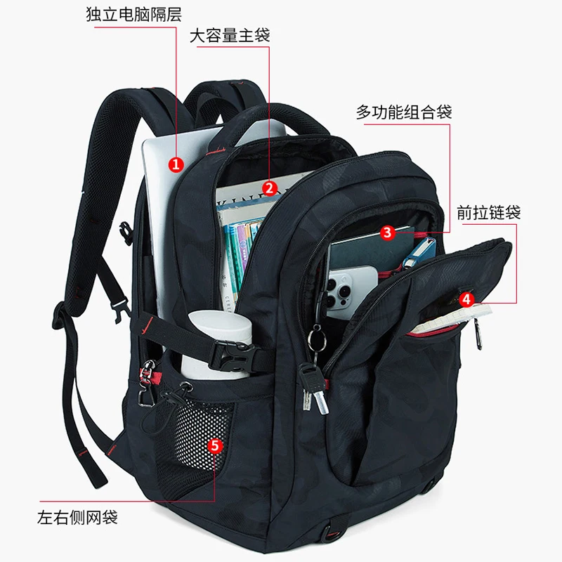 Large capacity ultra light and lightweight outdoor travel backpack, waterproof short distance travel business backpack 1