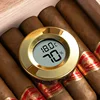 Mini Insert Digital Cigar Hygrometer Thermometer Humidor Portable Accessories for Cigars Hygrometer Round Tobacco Gadget 3