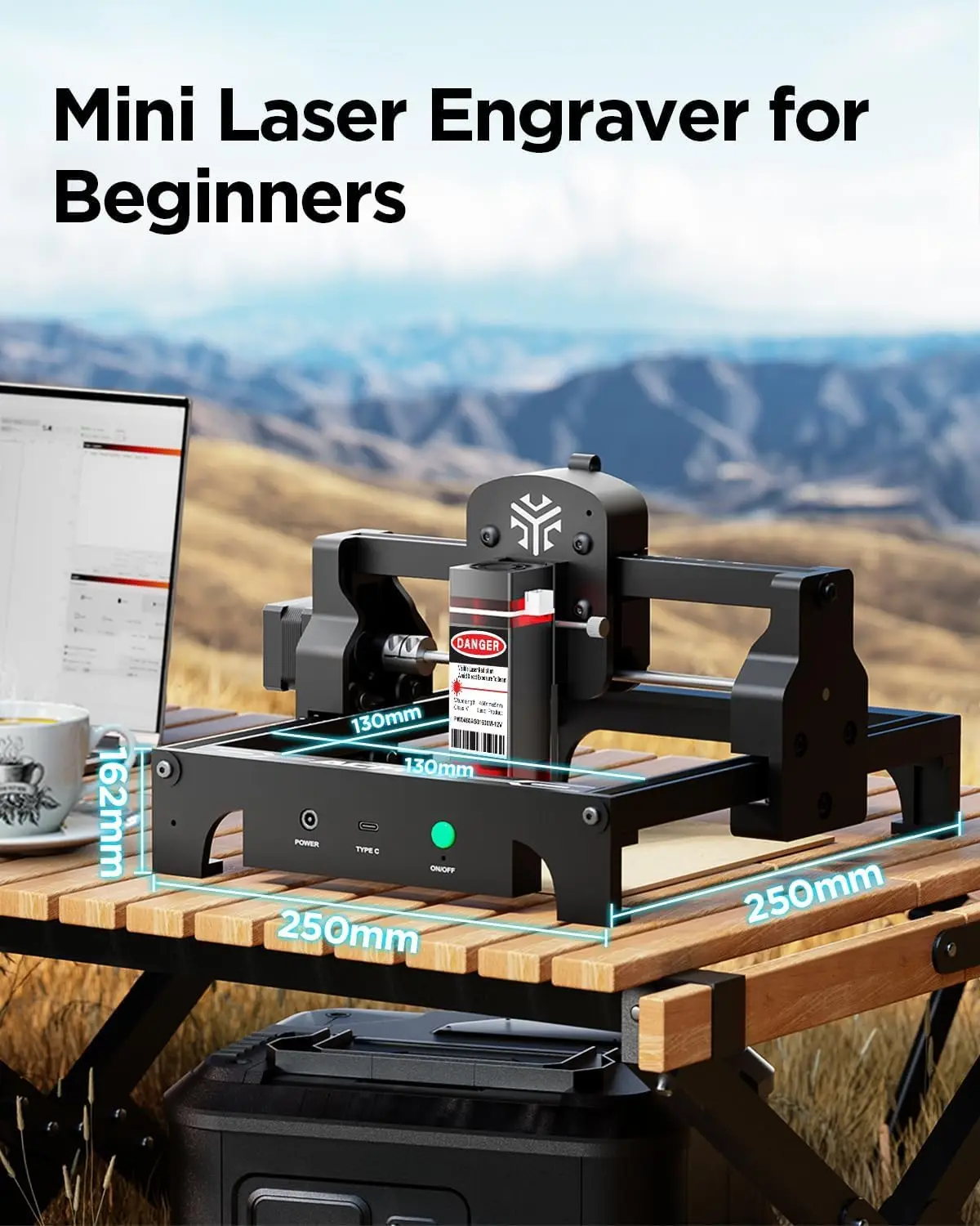 Acmer S1 レーザー彫刻機 2.5 ワット (2500mW) 高精度レーザーカッター