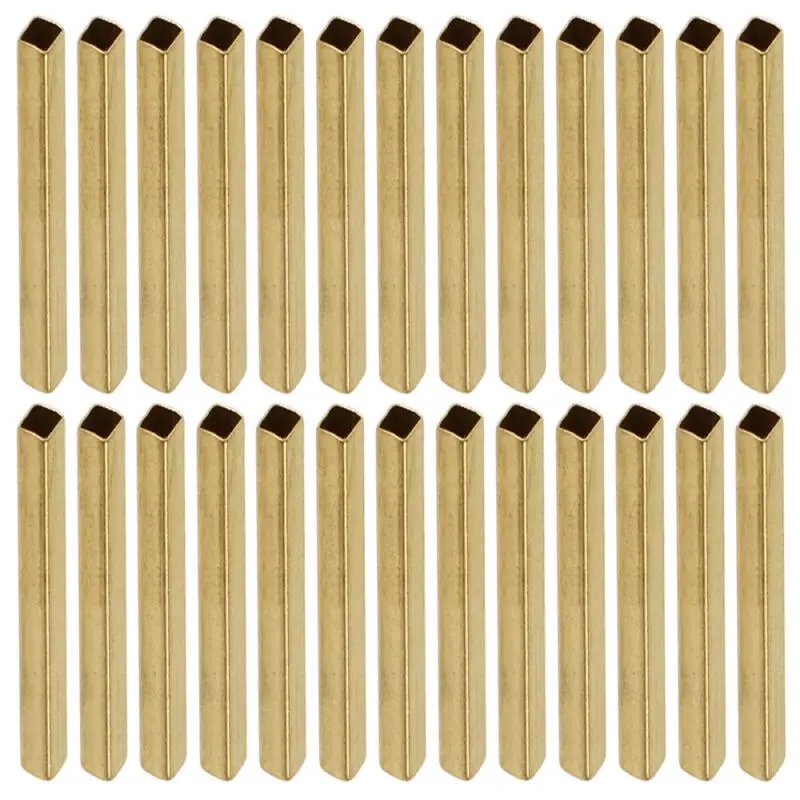 1pcs 황동 사각 튜브 직경 6-20mm 길이 250mm 긴 황동 중공 사각 튜브 모델 제작 막대 절단 도구