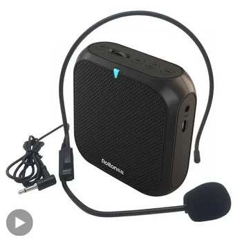 Altoparlante Amplificatore vocale Microfono ad anello Microfono Altoparlante Registratore audio Cuffie Mini Kit batteria audio Mike Mikrofon cablato