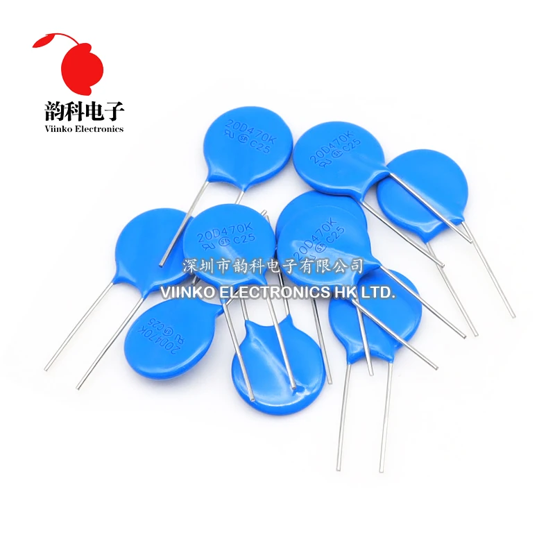 Varistor 10PCS 05D 07D 10D 14D 20D 07D220K 07D391K 7D431K 7D471K 10D471K 10D101K 10D330K 10D471K 14D471K 14D220K 20D431K 20D471K