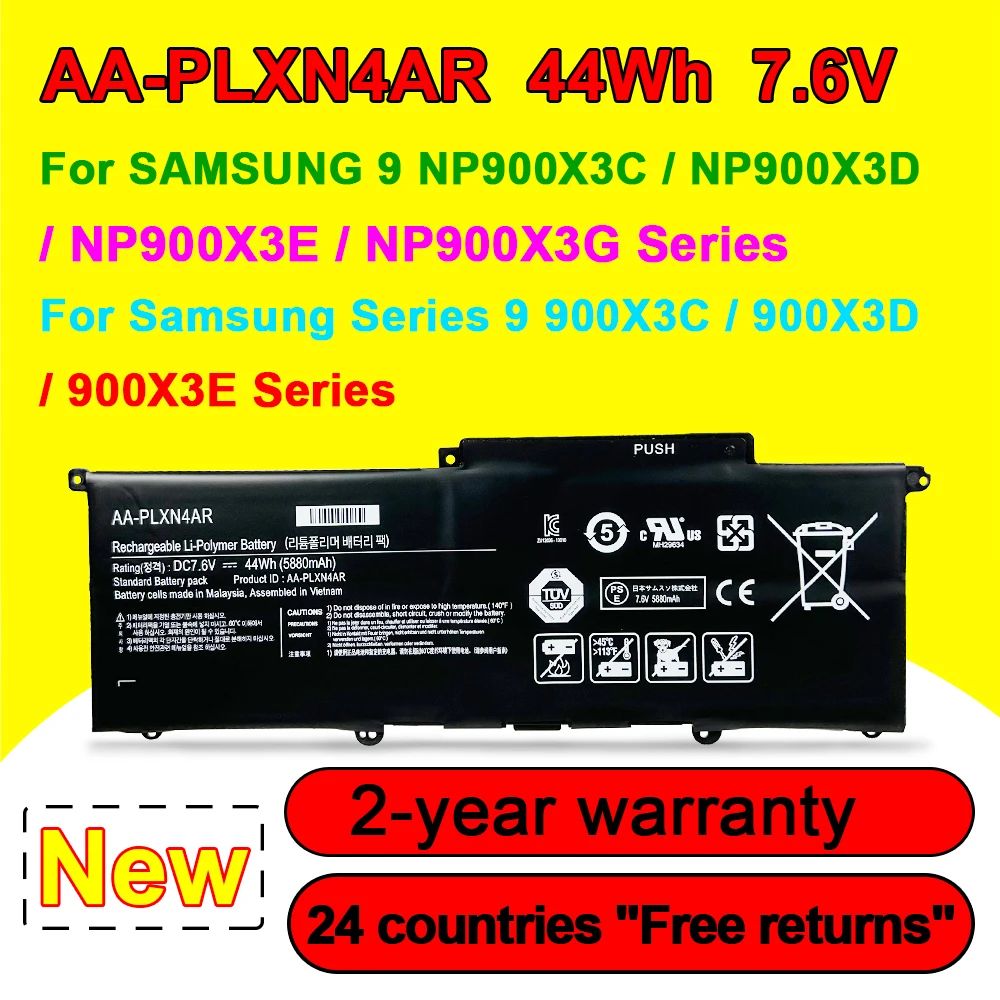 

Аккумулятор для ноутбука SAMSUNG Ultrabook 900X3D 900X3C 900X3B 900X3E NP900X3E NP900X3G NP900X3C 7,6 В 44WH