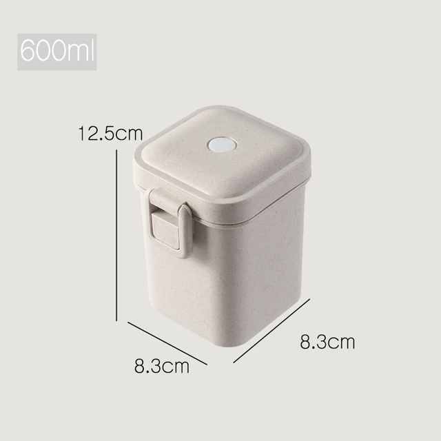 1100ml Healthy Material Lunch Box Wheat Straw Japanese-style Bento Boxes Microwave Dinnerware Food Storage Container 5
