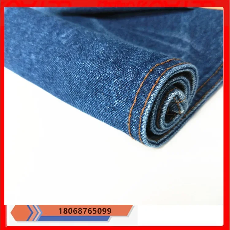 Washed Cotton Denim Fabric 13 Oz Twill Workwear Style for Clothing Making Boys Girls Children Baby Accessories