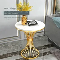 Table d'appoint De luxe en métal et fer, petite Table d'appoint ronde nordique coréenne, comptoir en or noir, meubles De Centy pour la négociation 5