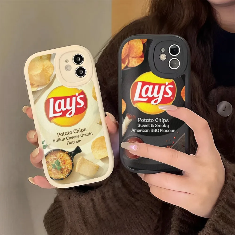 Snack Food Potato L-Lay'S Custodia In Pelle Dura Per Iphone 14 13 12 Mini 11 14 Pro Max Xs X Xr 7 8 Plus Fundas
