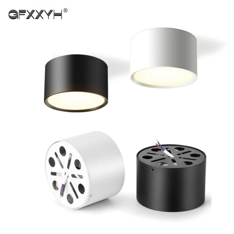 Surface Mounted 12W 15W LED downlight Driverless Ceiling Lamps 5W 7W 9W cob led spot lights Ceiling Fixtures Lighting WHITE