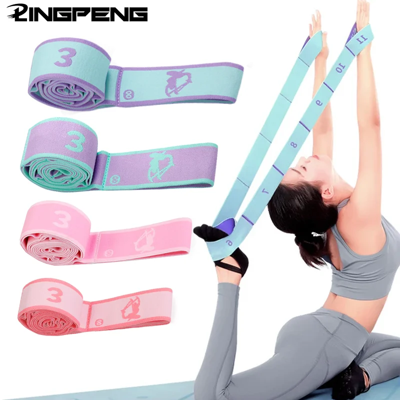 Yoga resistance bands Yoga strap Resistance band Yoga auxiliary Stretching belt Adult Latin training Elastic bands Beginner Pilates Dance loop Fitness tension