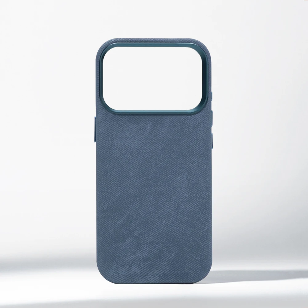 Luxury Shockproof Magnetic Fiber Leather Case with MagSafe Wireless Charging Compatibility