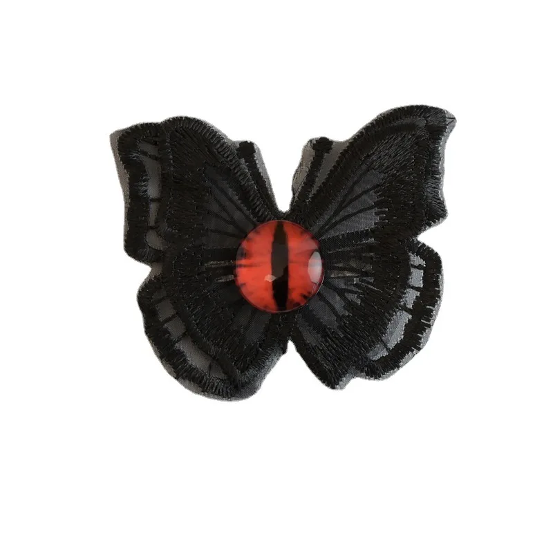 Gotische Dämonenauge Schmetterling Haarspangen Spitze_voghion.com