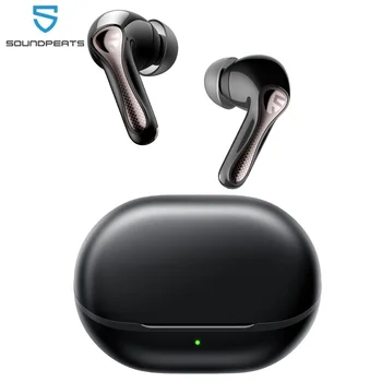 SOUNDPEATS Air5 Pro Wireless Earphones 55 dB Adaptive Hybrid ANC Bluetooth 5.4 Earbuds, Hi-Res LDAC aptX Loseless,6 Mics AI ENC 1
