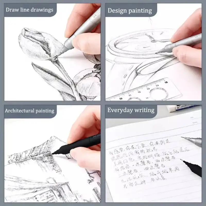 Tombow Mechanical Pencil Mono Graph Fine 0.3/0.5mm Metal Comfort Grip Japanese Writing Stationery for Detailed Work /Sketch/Draw 4