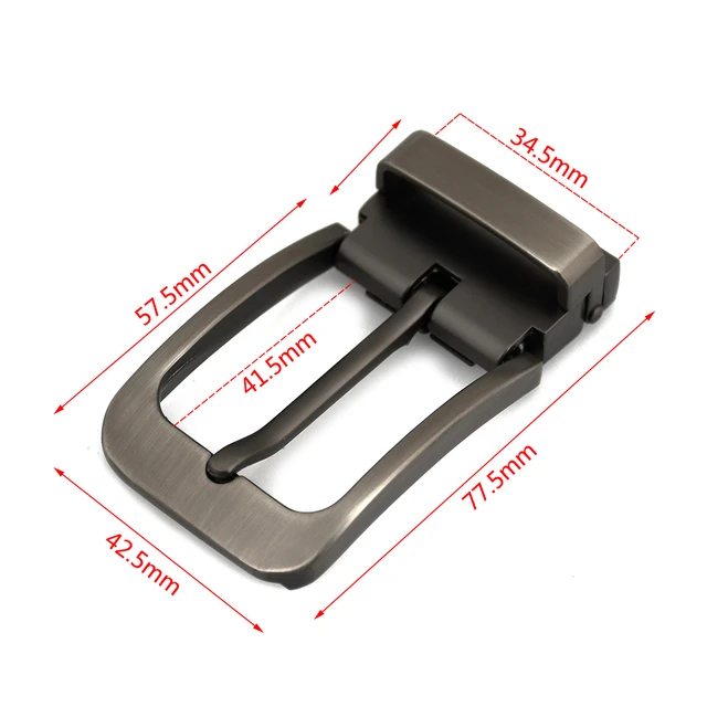 1pcs 35mm Metal Chrome Men Belt Buckle High-quality Clip Buckle Rotatable  Bottom Single Pin Half Buckle Leather Craft Belt - AliExpress