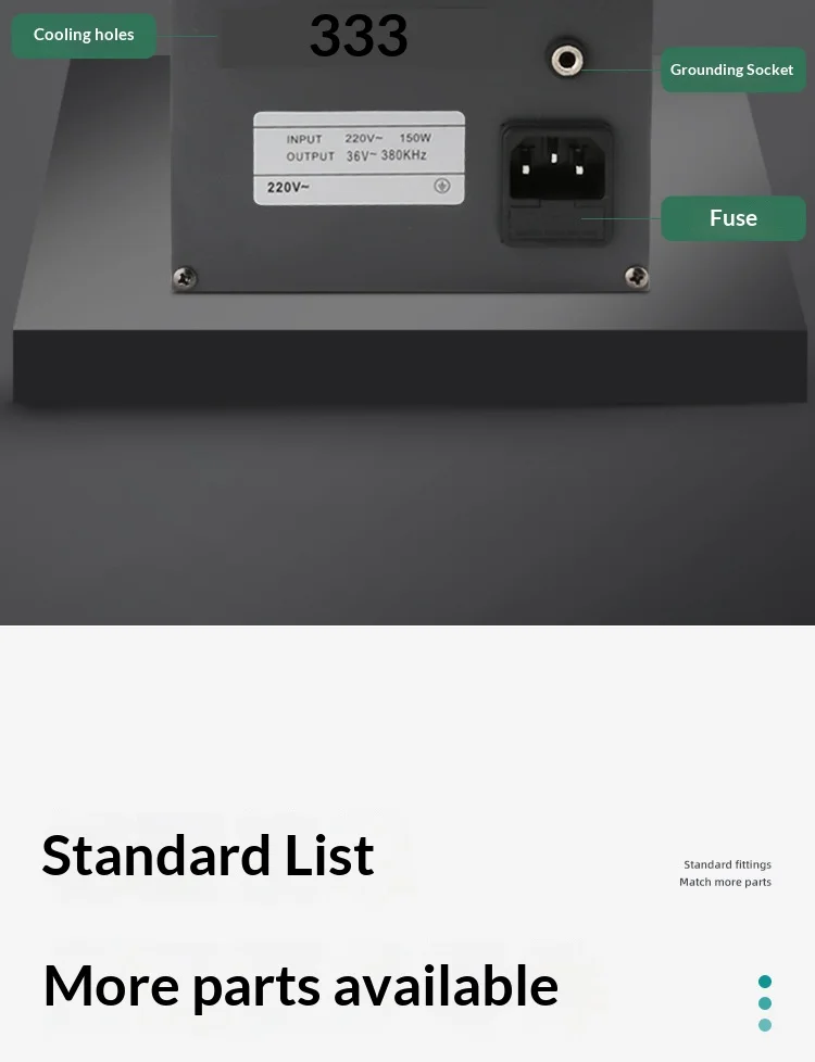 JH 205H 150W High Frequency Soldering Station 100-600℃ Digital Control Anti-stat