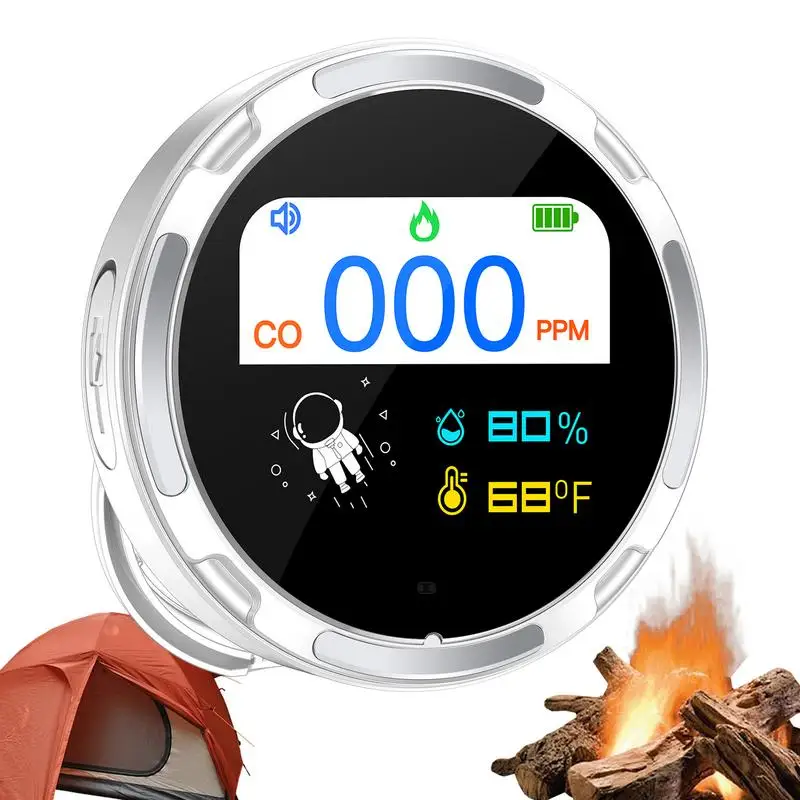 

Carbon Monoxide Tester Multifunctional Temperature and Humidity Test Meter Electrochemical Sensor CO Detector