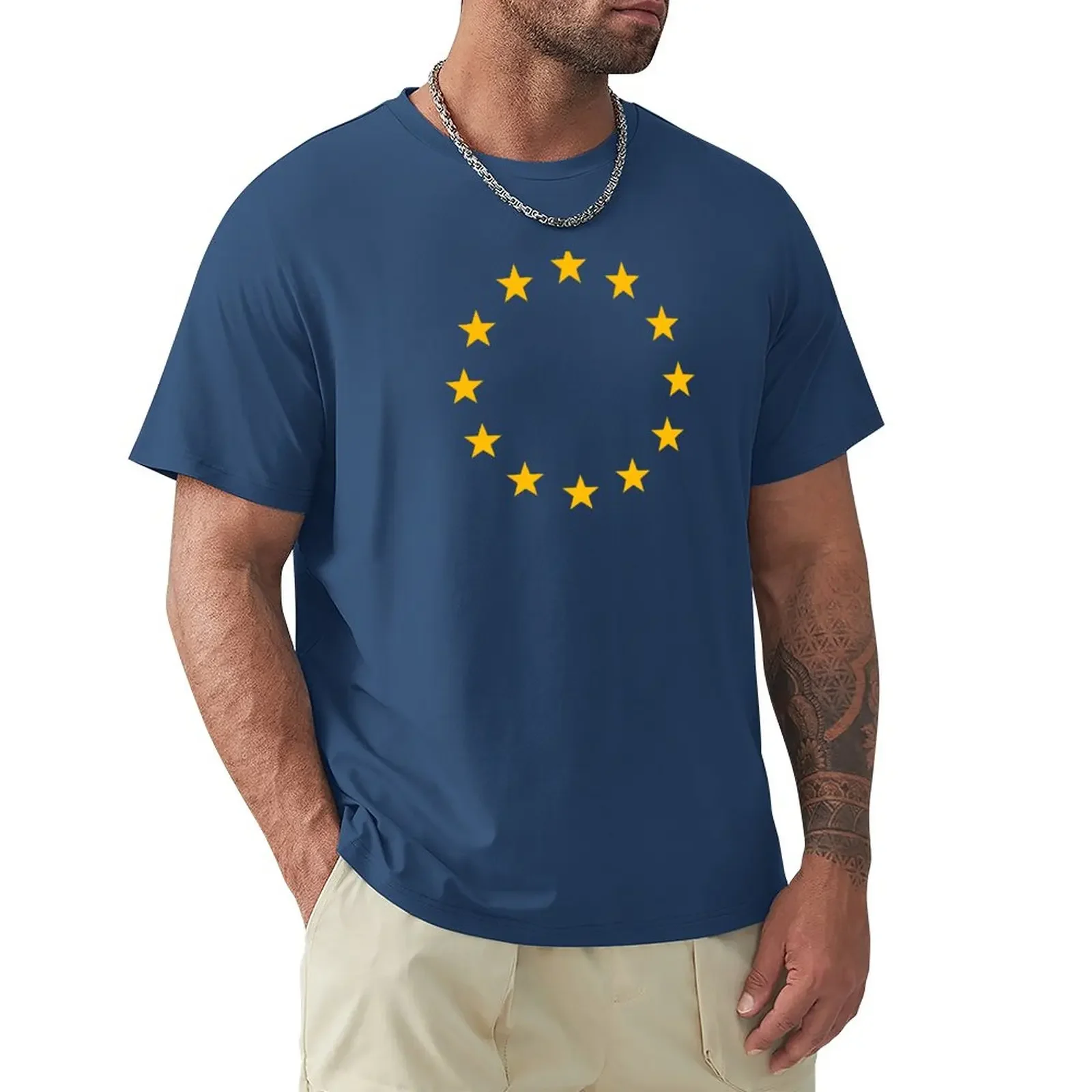 Europe, stars, flag, logo, European Union, symbol, EU T-Shirt tops animal prinfor boys customizeds plain designer t shirt men