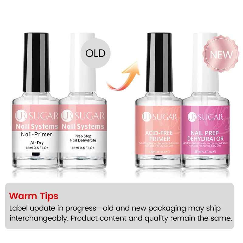 Nail Prep and Dehydrator Set for Perfect Gel Manicures, 15ML
