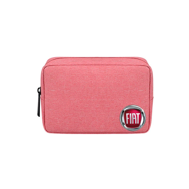 Cavo Per Auto Portatile Borse Portaoggetti Digitali Gadget Usb Fili Caricabatterie Chiavi Per Auto Borsa Per Fiat 500 500C 2012 500X 500L Abarth