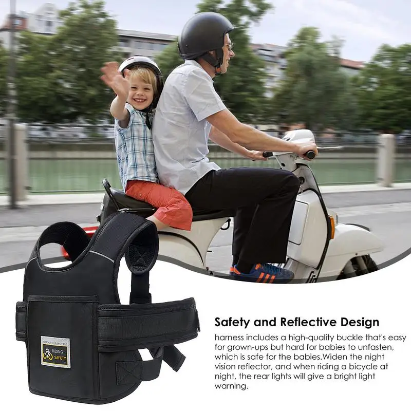 Universal Motorrad Sicherheit Gürtel Für Kinder Mit Lagerung Tasche Hinten  Sitz Haltegriff Strap Harness Einstellbar Kind Reflektierende Streifen -  AliExpress