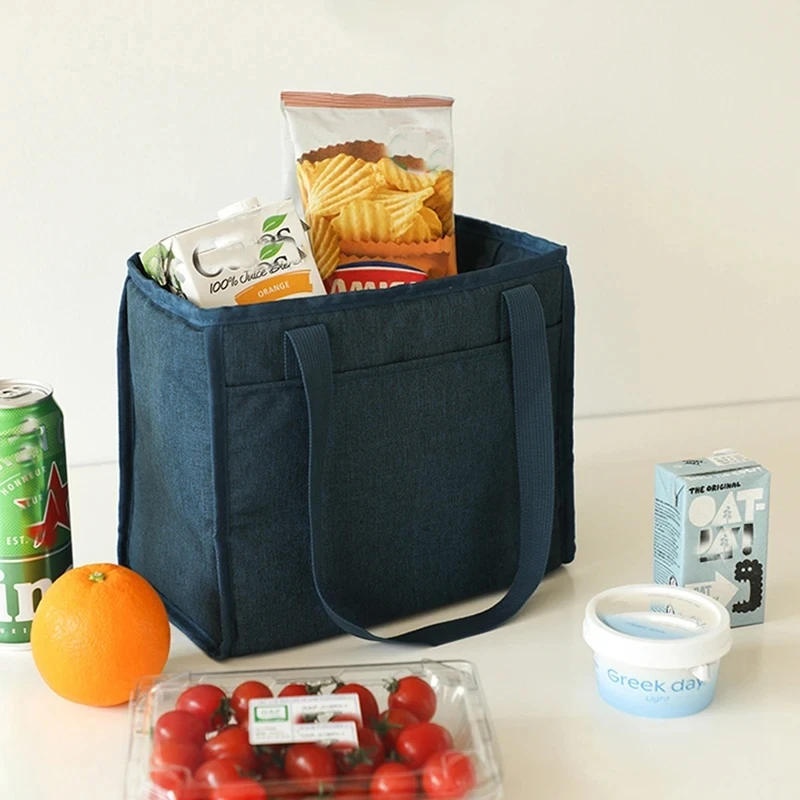 OL 여성용 점심 가방, 보온 보냉 도시락 가방, 토트 쿨러 핸드백, 방수 도시락 파우치, 사무실 음식 숄더백