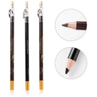 Stylo à sourcils en bois Microblading, 1 pièce, imperméable, maquillage longue durée, crayon à sourcils, positionnement, noir, marron foncé, cosmétique 5