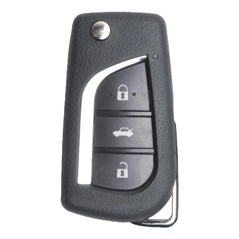 Keyecu 89071-0D030 890710D030 3 Buttons 433MHz 4D66 Chip Upgraded Remote Car Key Fob for Toyota Yaris Avensis Corolla