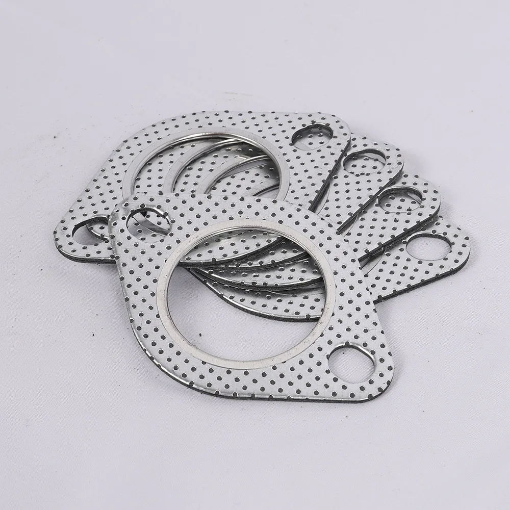 1/5pcs Car Exhaust Downpipe Flange Gasket 51/55/60/63/70/76mm Exhaust Pipe Intake Tube Gasket 2.0/2.16/2.36/2.5/2.75/3.0 inch