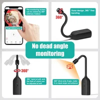 QJ700 Mini WiFi Camera HD 1080P Flexible Lens Cable 2 Way Talk Motion Detection USB Rechargeable Small Wireless WiFi Camera - Image 5
