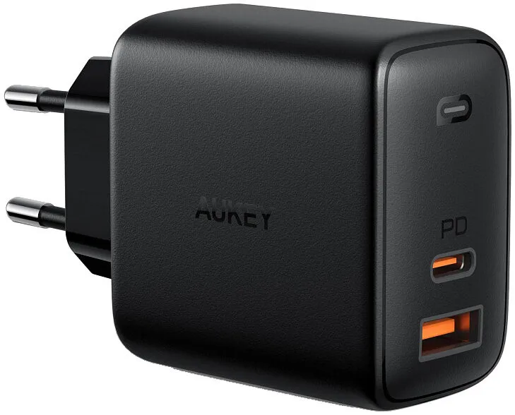 Сетевое зарядное устройство Aukey Omnia Mix PD 65W USB-A/C цвет Черный | Аксессуары для