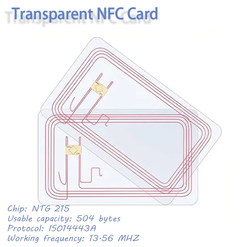 10pcs NFC Cards, Rewritable NTAG215 NFC Tags Programmable NFC Tags Black Blank PVC - View #6