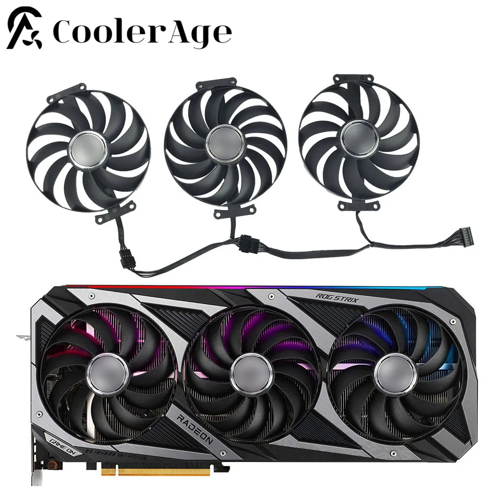 Per Asus Rog Strix Geforce Rtx 3070 3080 3090 Ti 3060 Ti Ti Ti 3070 Ti Rx 3080 Xt 6700 Ventola Per Scheda Video 95Mm Cf1010U12S Ventola Gpu