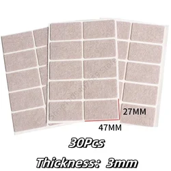 Premium Self - Adhesive Felt Pads for Furniture - Thick, Anti - Slip & Scratch Resistant Floor Protectors (47x27mm - 30Pcs)