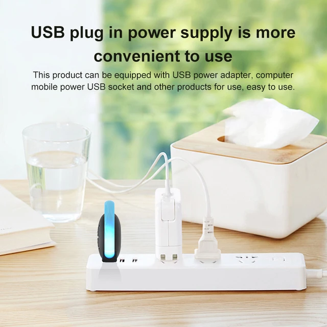 Hordozható Usb Ultrahangos Rovarriasztó Elektronikus Csótány-Visszataszító Éjszakai Könnyűfrekvencia-Átalakítás - Image 5