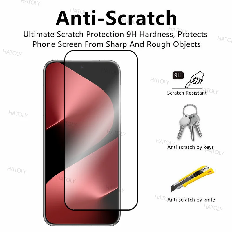 Premium 3D Curved Tempered Glass Screen Protector - 2 Pack