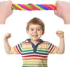 6 Pack Stretchy String Fidgets Sensory Toys Resistance Squeeze Strengthen Arms Noodle Stress Reliever Toys for Kids Adults 4