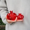 Home Decor Vase Bud Vase Creative Pomegranate Vase Flower Arrangement Jar Hydroponic Vessel Tableware Storage Glass Vase 1