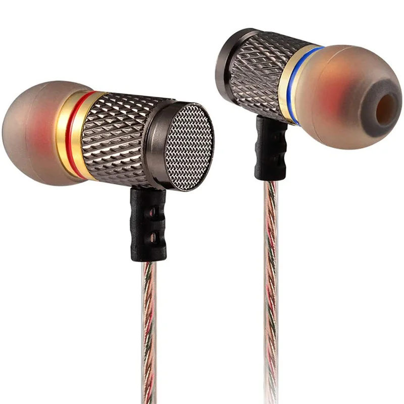 Cuffie cablate da 3,5 mm Cuffie intrauricolari Auricolari cablati con microfono Auricolari stereo bassi Cuffie sportive - immagine 4