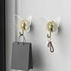 Acrylic Butterfly Transparent Hook Clothes Hanger For Bathroom Wall Hanging Rack Organization Storage Door Hooks Kitchen Gadget 2