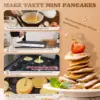 Mini Dutch Pancake Maker 50PCS, Commercial Non-stick Pancake Baker Machine 50-300℃ Temp and 0-5 Time Control Electric Muffin Mak 5