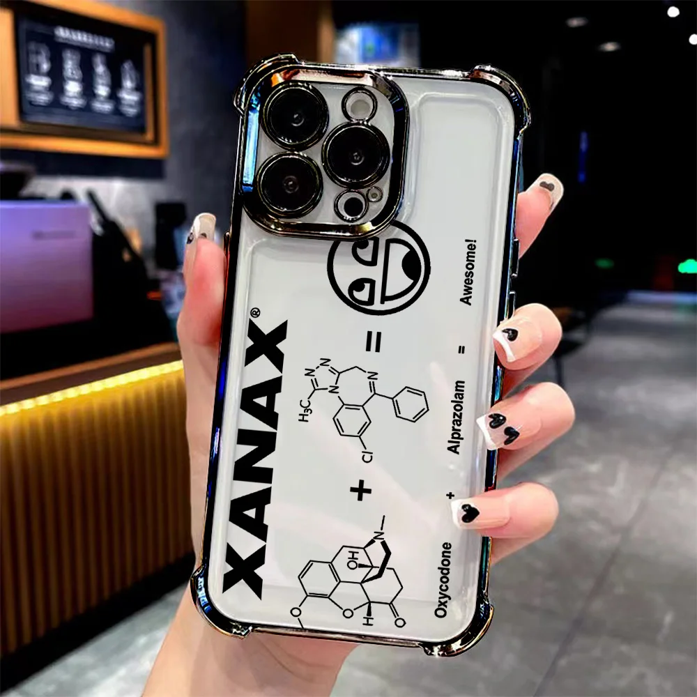 XANAX Chill Pill Plating Anti-Airbag Phone Case