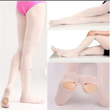 

Special ballet socks women's socks velvet socks White pantyhose dance Class Dance soles with holes open center socks