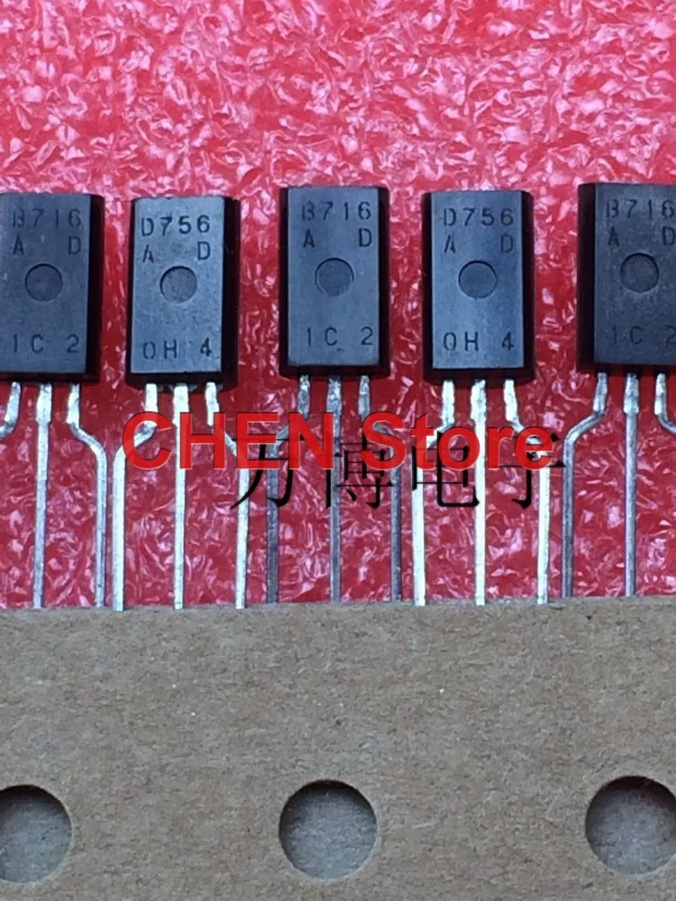 

10 пар популярных 2SB716 2SD756 TO-92L транзистор HIT B716 D756 аудио усилитель мощности триод 2SB716/2SD756 аудио Пара трубок