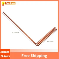 2pcs 99.9% Pure Copper Metal Detector Rod Flexible Water Witching Portable Dragon Seeking Detachable Tool Dowsing Rod Tool 1