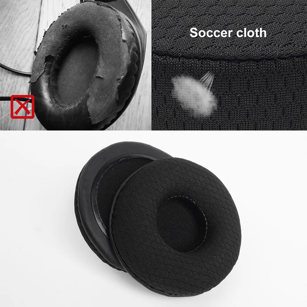 Earpads for Audio-technica ATH-AR3BT ATH-AR3is Accessories Replacement Ear Cushion Headphones Soft Sponge Mesh Fabric Earphone