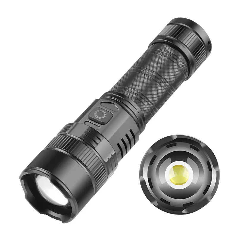 100000 Lumens Powerful Flashlight, Rechargeable Waterproof Searchlight  XHP70 Super Bright Handheld Led Flashlight Tactical Flashlight 26650 Battery  USB Zoom Torch for Emergency Hiking Hunting Camping 