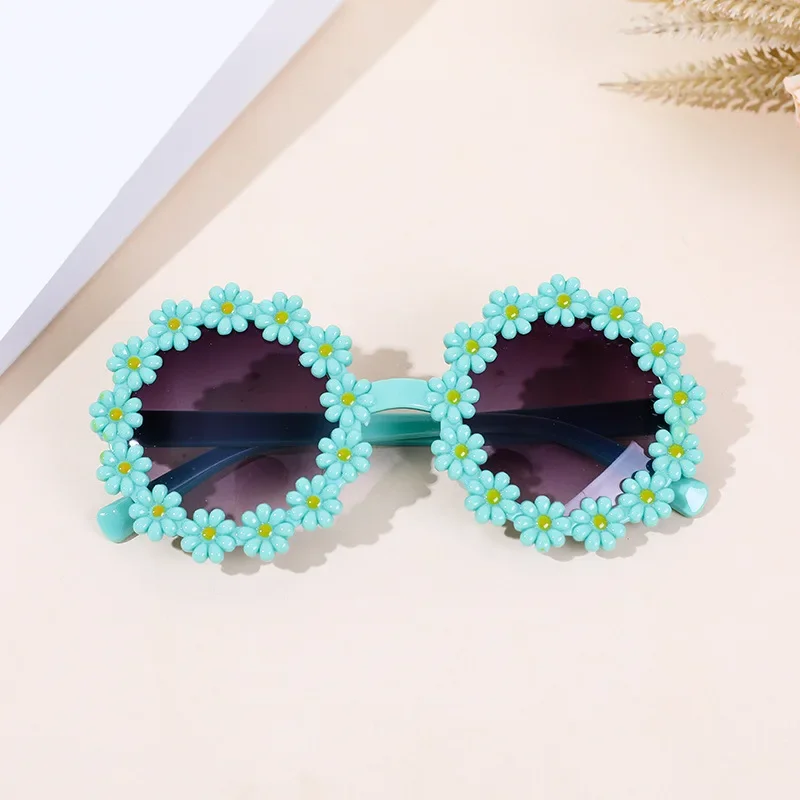 Kids Sunglasses Children Sunglasses Fashion Kids Round Flower Sunglasses