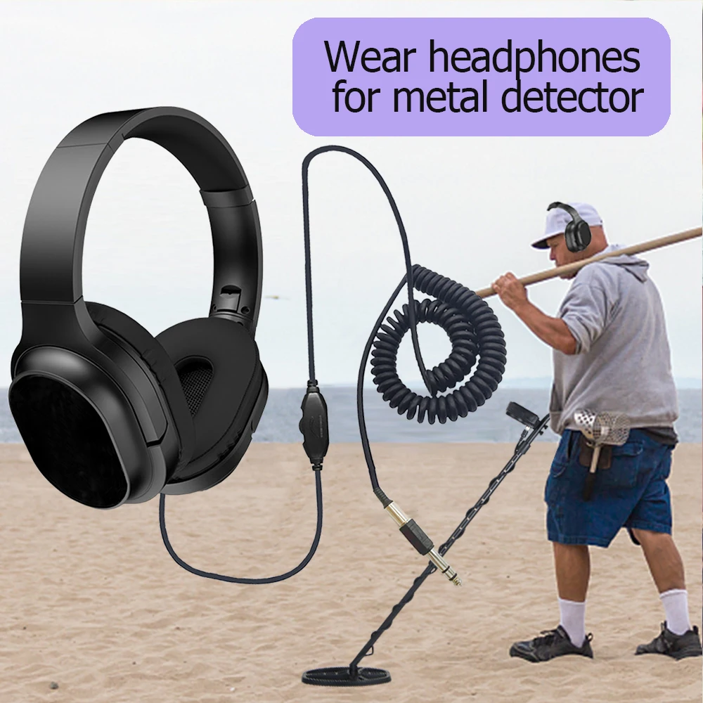 Metal Detector Earphone Professional Metal Detector for TC 500 TC 600 TC 800 MT705 Headphone Round