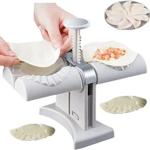  Double Head Fully Automatic Dumpling Maker Mould Quickly Make Dumplings Empanadas Ravioli Making Mould Kitchen Dumpling Maker 